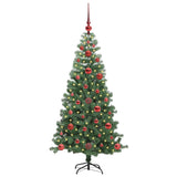 Albero di Natale con 150 LED con supporto Verde 120 cm PVC