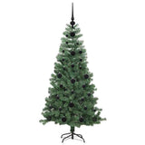 Albero di Natale con 150 LED con supporto Verde 120 cm PVC
