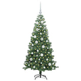 Albero di Natale con 150 LED con supporto Verde 120 cm PVC