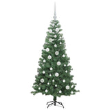 Albero di Natale con 150 LED con supporto Verde 120 cm PVC