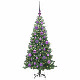 Albero di Natale con 150 LED con supporto Verde 120 cm PVC