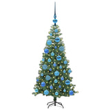 Albero di Natale con 150 LED con supporto Verde 120 cm PVC