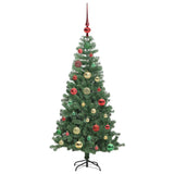 Albero di Natale con 150 LED con supporto Verde 120 cm PVC