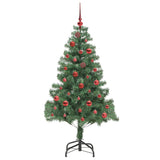 Albero di Natale con 150 LED con supporto Verde 150 cm PVC