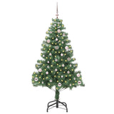 Albero di Natale con 150 LED con supporto Verde 150 cm PVC