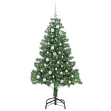 Albero di Natale con 150 LED con supporto Verde 150 cm PVC
