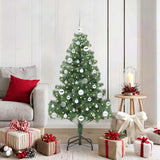 Albero di Natale con 150 LED con supporto Verde 150 cm PVC