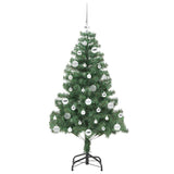 Albero di Natale con 150 LED con supporto Verde 150 cm PVC