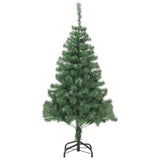 Albero di Natale con 150 LED con supporto Verde 150 cm PVC