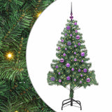 Albero di Natale con 150 LED con supporto Verde 150 cm PVC