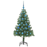 Albero di Natale con 150 LED con supporto Verde 150 cm PVC