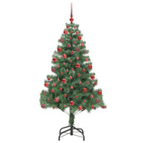 Albero di Natale con 300 LED con supporto Verde 180 cm PVC
