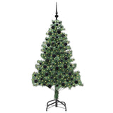 Albero di Natale con 300 LED con supporto Verde 180 cm PVC