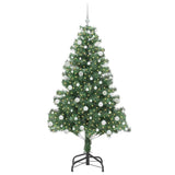 Albero di Natale con 300 LED con supporto Verde 180 cm PVC