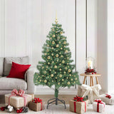 Albero di Natale con 300 LED con supporto Verde 180 cm PVC