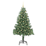 Albero di Natale con 300 LED con supporto Verde 180 cm PVC