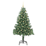 Albero di Natale con 300 LED con supporto Verde 180 cm PVC