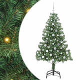 Albero di Natale con 300 LED con supporto Verde 180 cm PVC