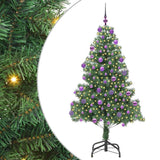 Albero di Natale con 300 LED con supporto Verde 180 cm PVC