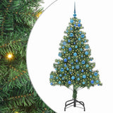 Albero di Natale con 300 LED con supporto Verde 180 cm PVC