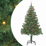 Albero di Natale con 300 LED con supporto Verde 210 cm PVC