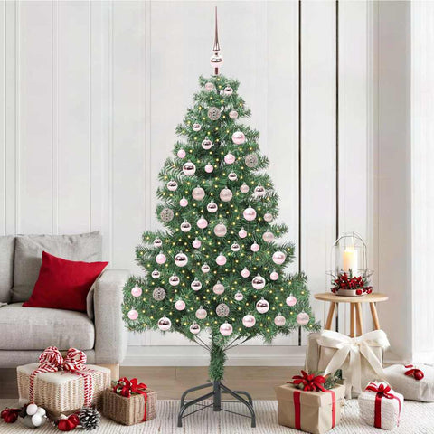 Albero di Natale con 300 LED con supporto Verde 210 cm PVC