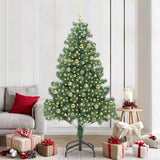 Albero di Natale con 300 LED con supporto Verde 210 cm PVC
