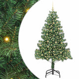 Albero di Natale con 300 LED con supporto Verde 210 cm PVC