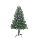 Albero di Natale con 300 LED con supporto Verde 210 cm PVC