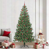 Albero di Natale con 300 LED con supporto Verde 240 cm PVC