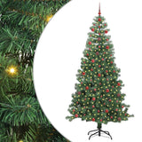 Albero di Natale con 300 LED con supporto Verde 240 cm PVC