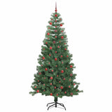 Albero di Natale con 300 LED con supporto Verde 240 cm PVC