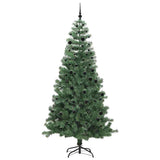 Albero di Natale con 300 LED con supporto Verde 240 cm PVC