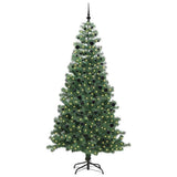 Albero di Natale con 300 LED con supporto Verde 240 cm PVC