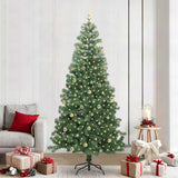 Albero di Natale con 300 LED con supporto Verde 240 cm PVC