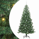 Albero di Natale con 300 LED con supporto Verde 240 cm PVC