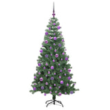 Albero di Natale con 300 LED con supporto Verde 240 cm PVC