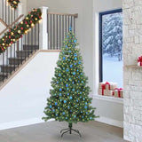 Albero di Natale con 300 LED con supporto Verde 240 cm PVC