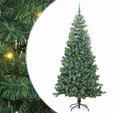 Albero di Natale con 300 LED con supporto Verde 240 cm PVC