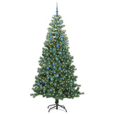 Albero di Natale con 300 LED con supporto Verde 240 cm PVC