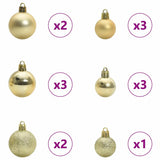 Albero di Natale con 150 LED con supporto Rosa 120 cm PVC