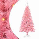 Albero di Natale con 150 LED con supporto Rosa 150 cm PVC