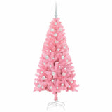 Albero di Natale con 150 LED con supporto Rosa 150 cm PVC
