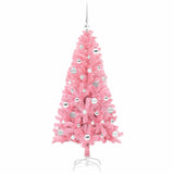 Albero di Natale con 150 LED con supporto Rosa 150 cm PVC