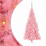 Albero di Natale con 300 LED con supporto Rosa 180 cm PVC