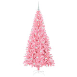 Albero di Natale con 300 LED con supporto Rosa 180 cm PVC