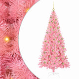 Albero di Natale con 300 LED con supporto Rosa 180 cm PVC