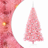 Albero di Natale con 300 LED con supporto Rosa 180 cm PVC