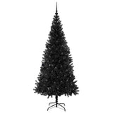 Albero di Natale con 300 LED con supporto Nero 210 cm PVC