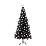 Albero di Natale con 300 LED con supporto Nero 210 cm PVC